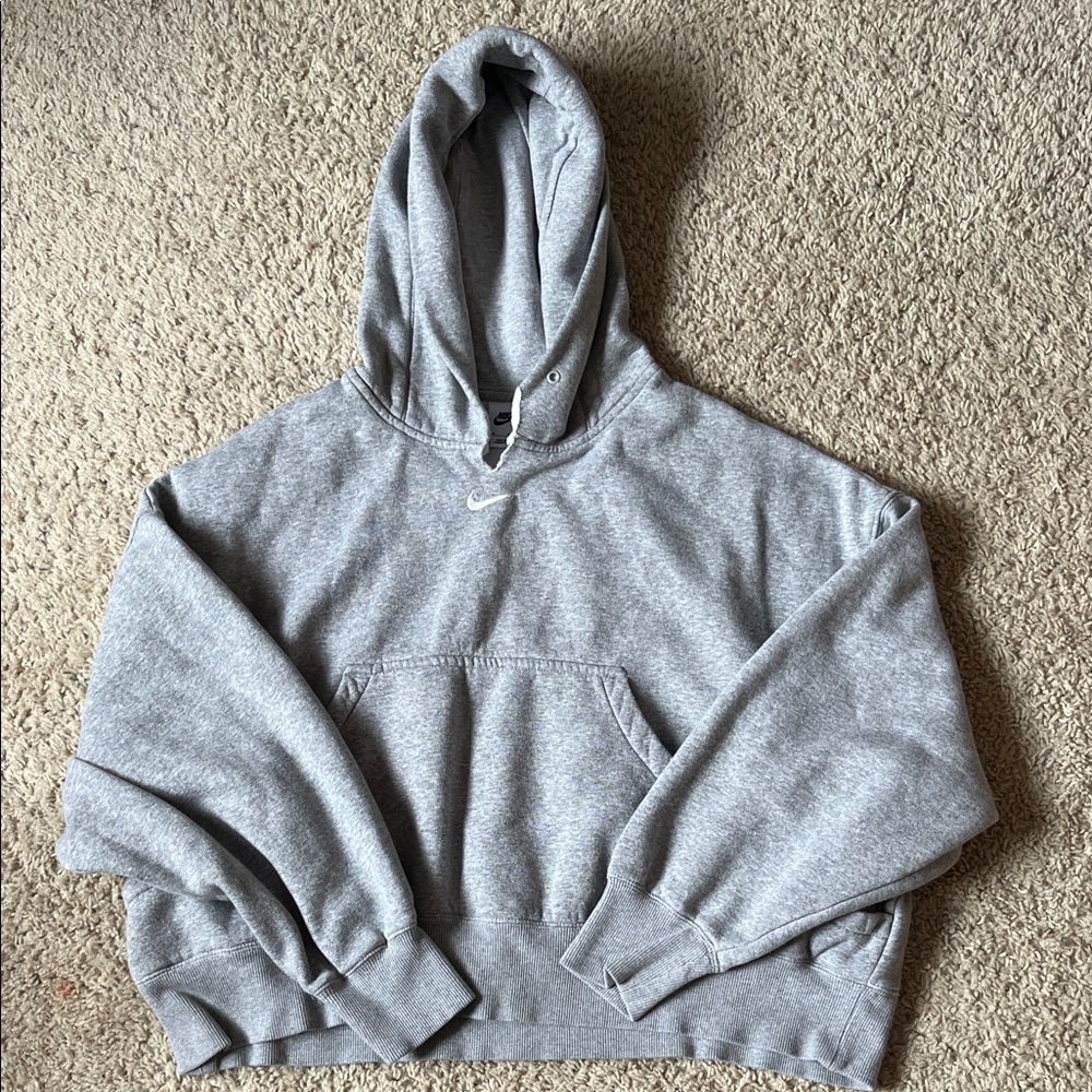 Nike Heather Gray Pullover Hoodie Women’s M